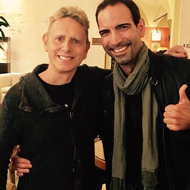 Martin Gore in Milan before Press Conference